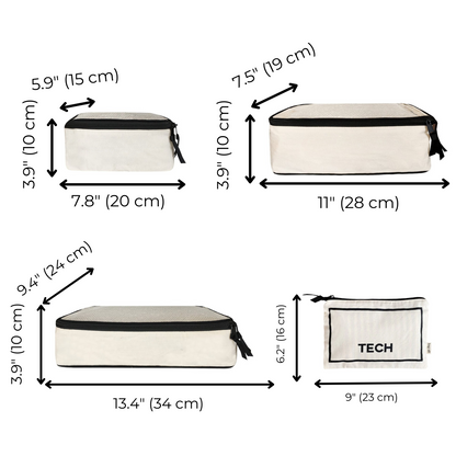 BA Travel Set, 8-pack Cream | Bag-all