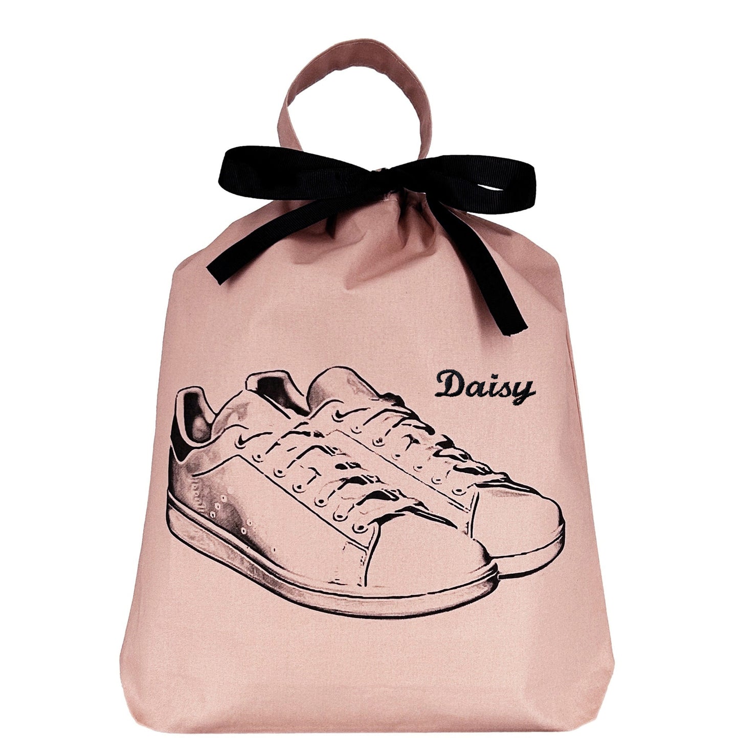 Sac à Chaussures Baskets Blanches "Tennis Sneaker", Rose Poudré | Bag-all