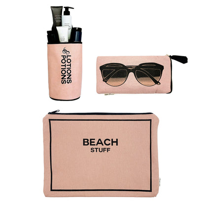 Beach Buddy Gift Set, 3-pack, Pink/Blush | Bag-all