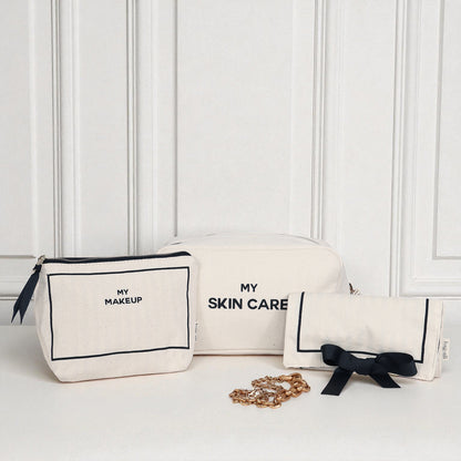 مجموعة هدايا لعشاق الجمال، عبوة من 3 قطع لتنظيم المكياج والعناية بالبشرة والمجوهرات، كريم