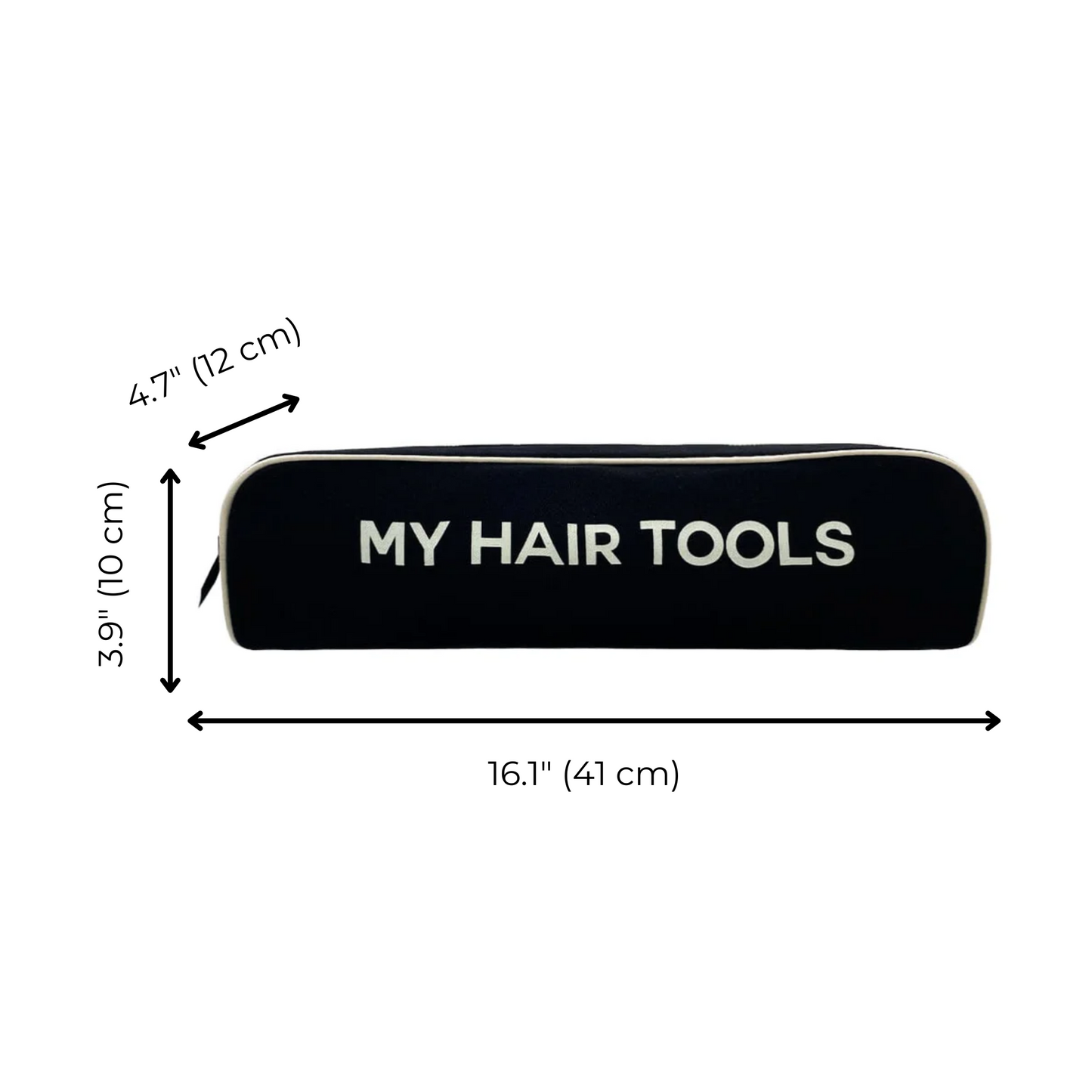 Roomy Hair Wrap Tools Travel Case, Black | Bag-all