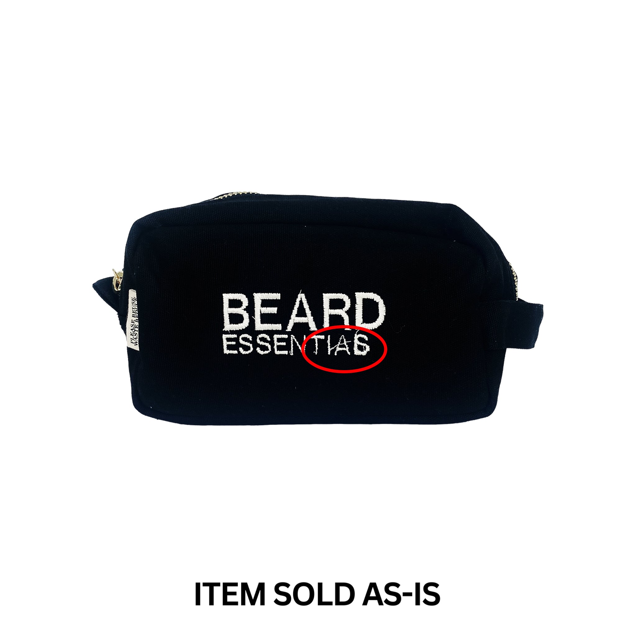 SALGS BIN - Beard Essentials Pouch, sort