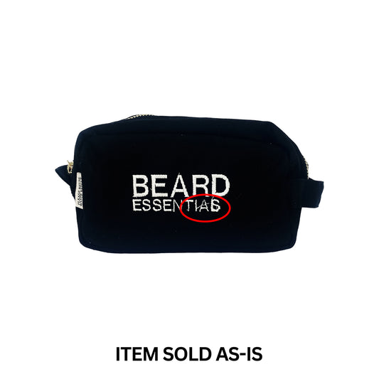 VERKAUFSBEHÄLTER – Beard Essentials-Beutel, Schwarz