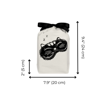 Cat Sleepy Mask Bag, Cream | Bag-all