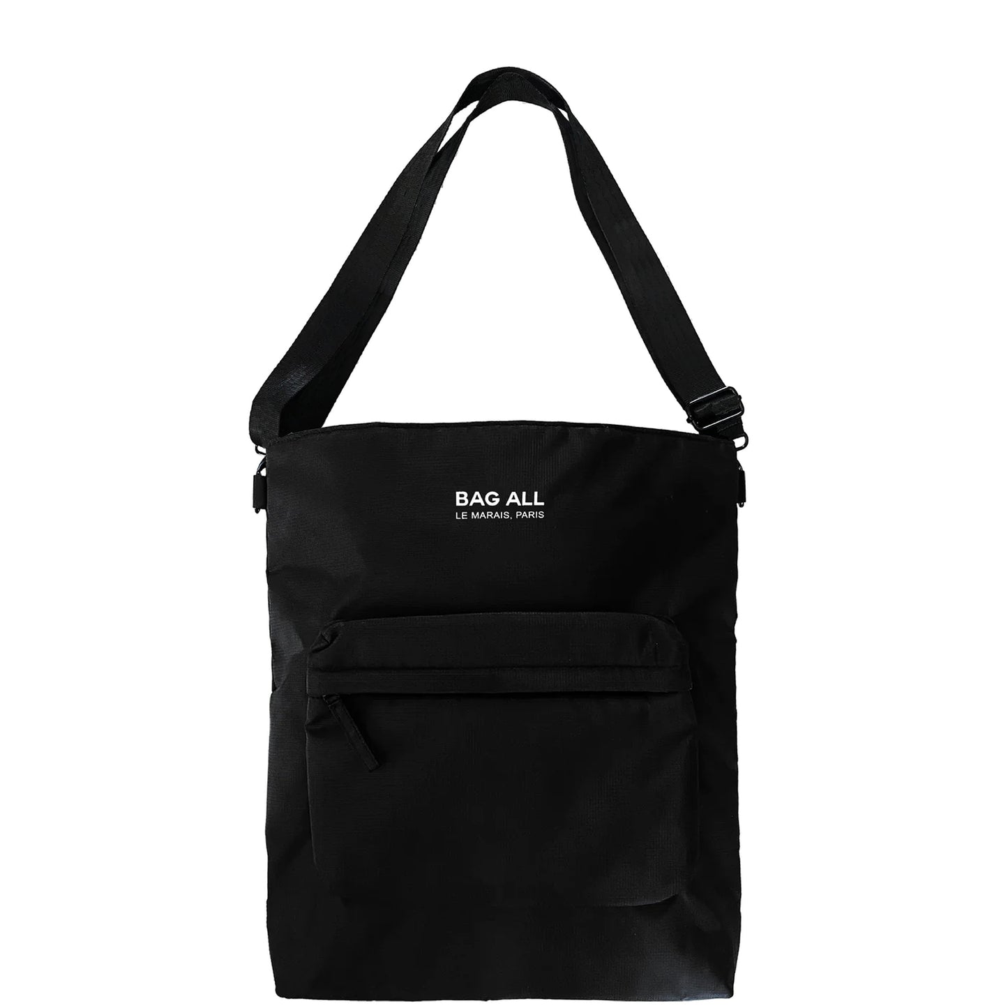 SALES BIN - Mochila/Tote City, Acolchado, Nylon Reciclado, Negro, París