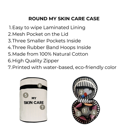 Round My Skin Care Case, Cream | Bag-all