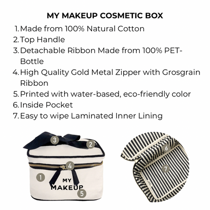 My Makeup Cosmetic Box, Cream | Bag-all