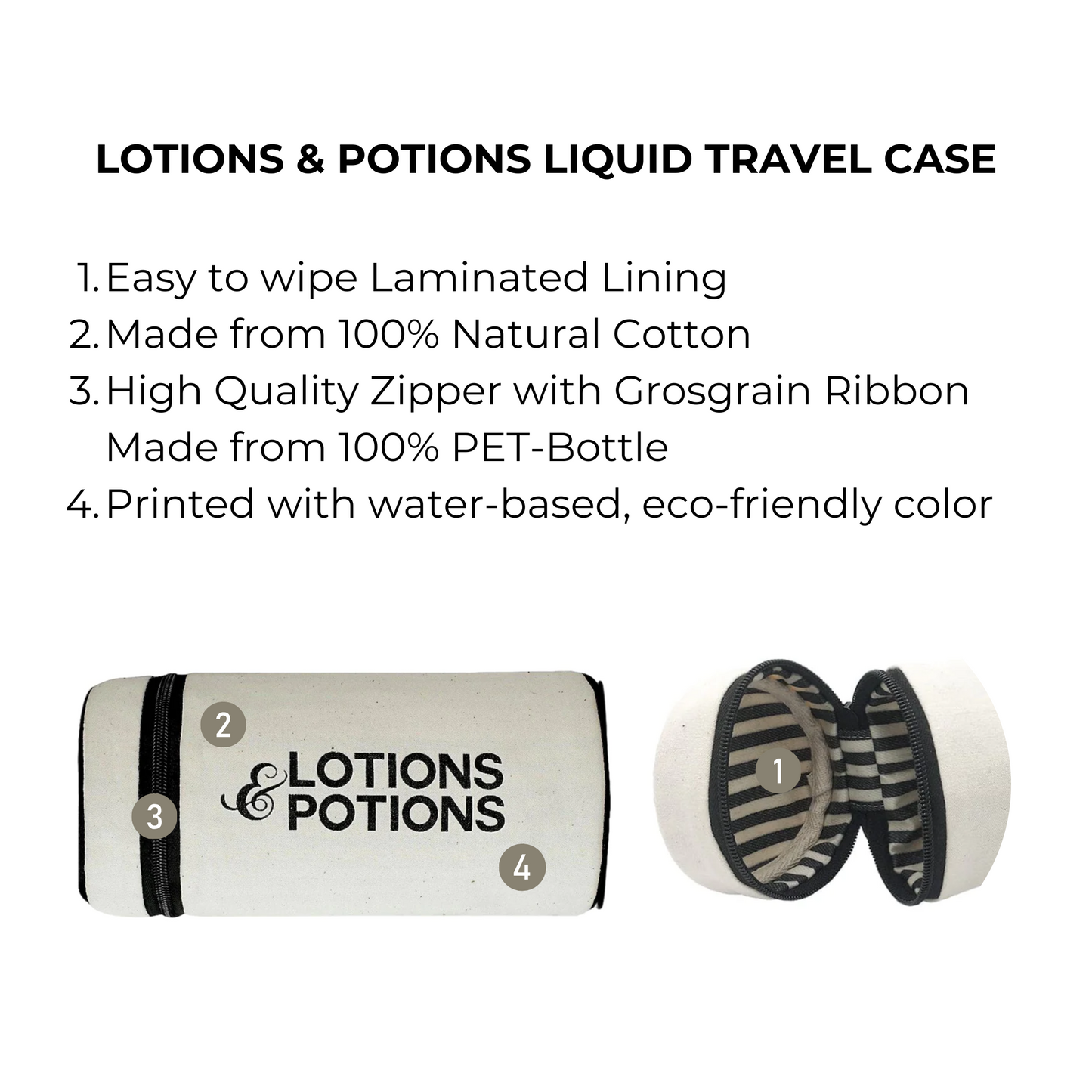 Lotions & Potions, Liquid Travel Case, Cream | Bag-all