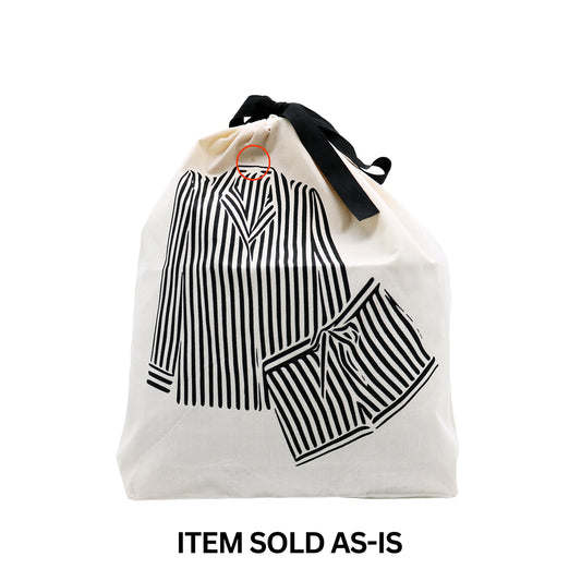 SALES BIN - Travel Bag, Striped Pajamas – Cream