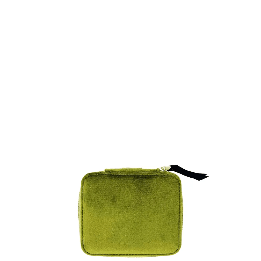 Jewellery Organizer Case – Eco Velvet – Green