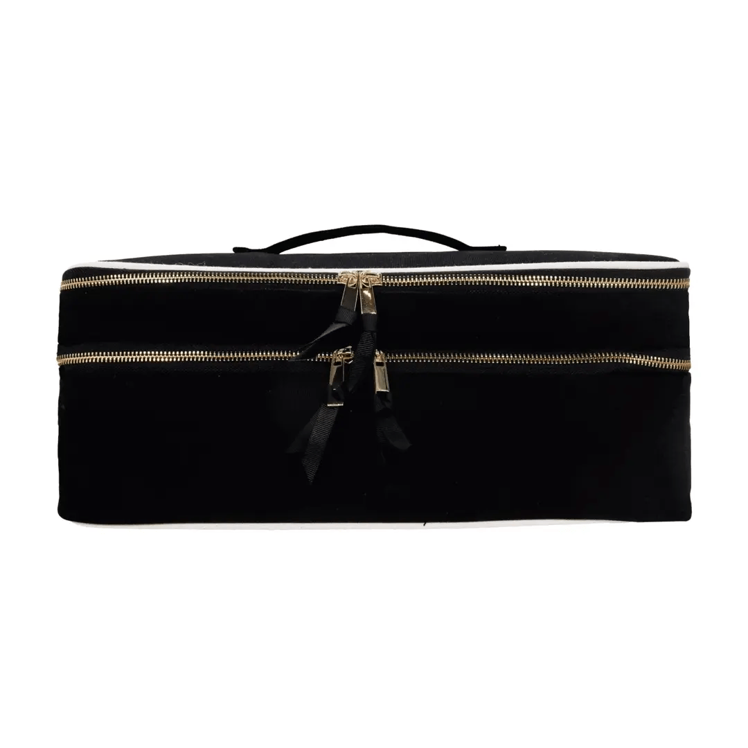 Double Hair Styling Tools Travel Case – Black