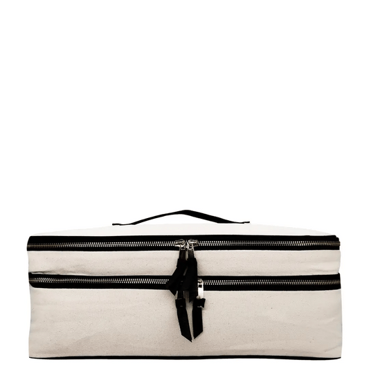 Double Hair Styling Tools Travel Case – Cream