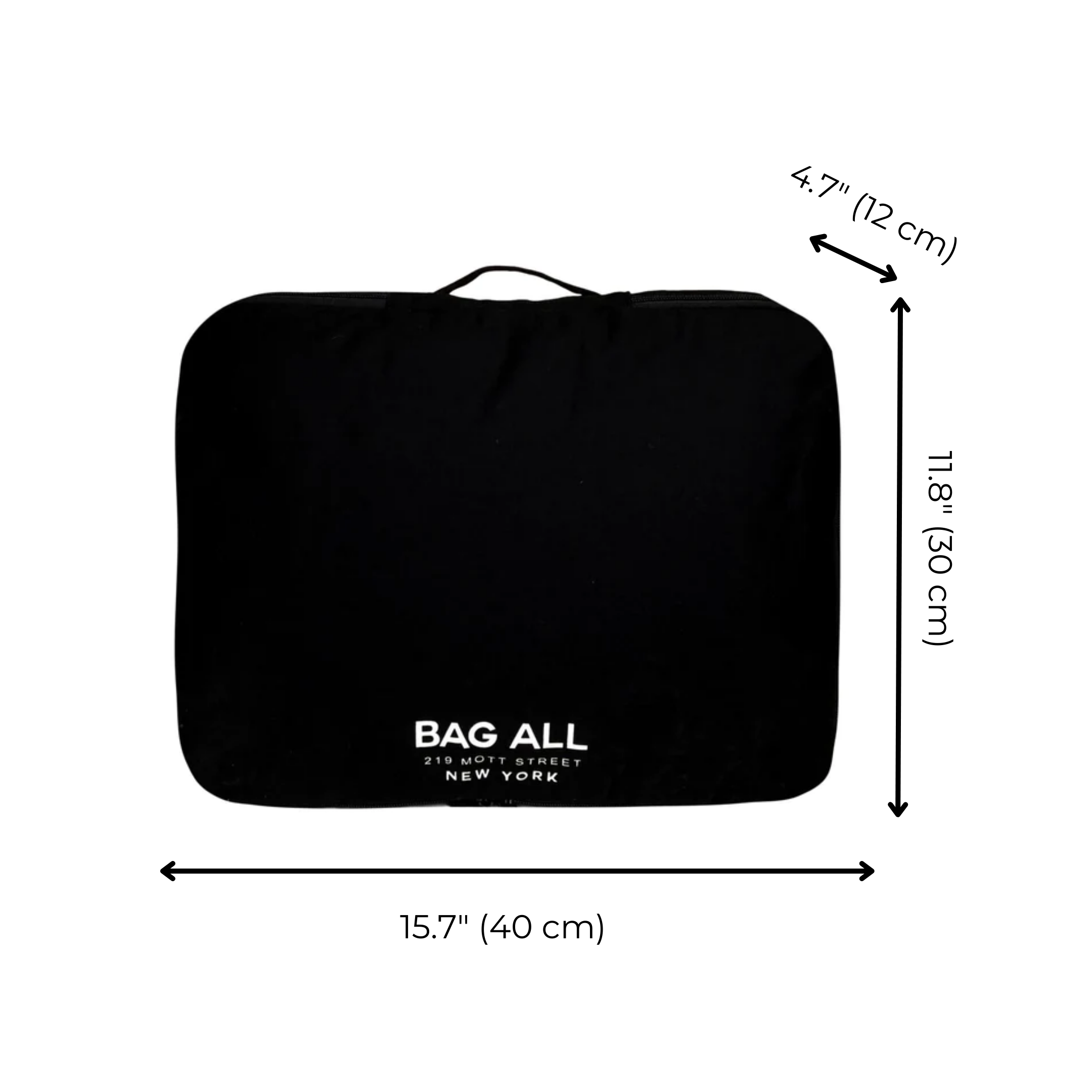 Large Packing Cube, Double Sided, Black | Bag-all