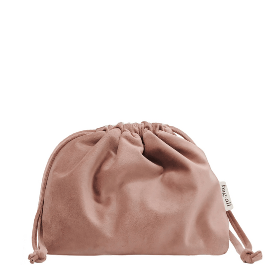 Sac Organisateur de Maquillage à Cordon – Velours Écologique – Rose