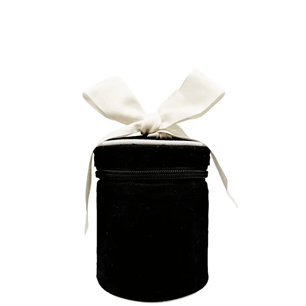 Carry On Liquids Case, Bottles Included – Black by Bag-all Paris-designed travel organizer with bow closure