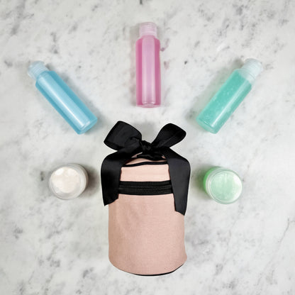 Flight Ready Case for Liquids, Round – Pink/Blush