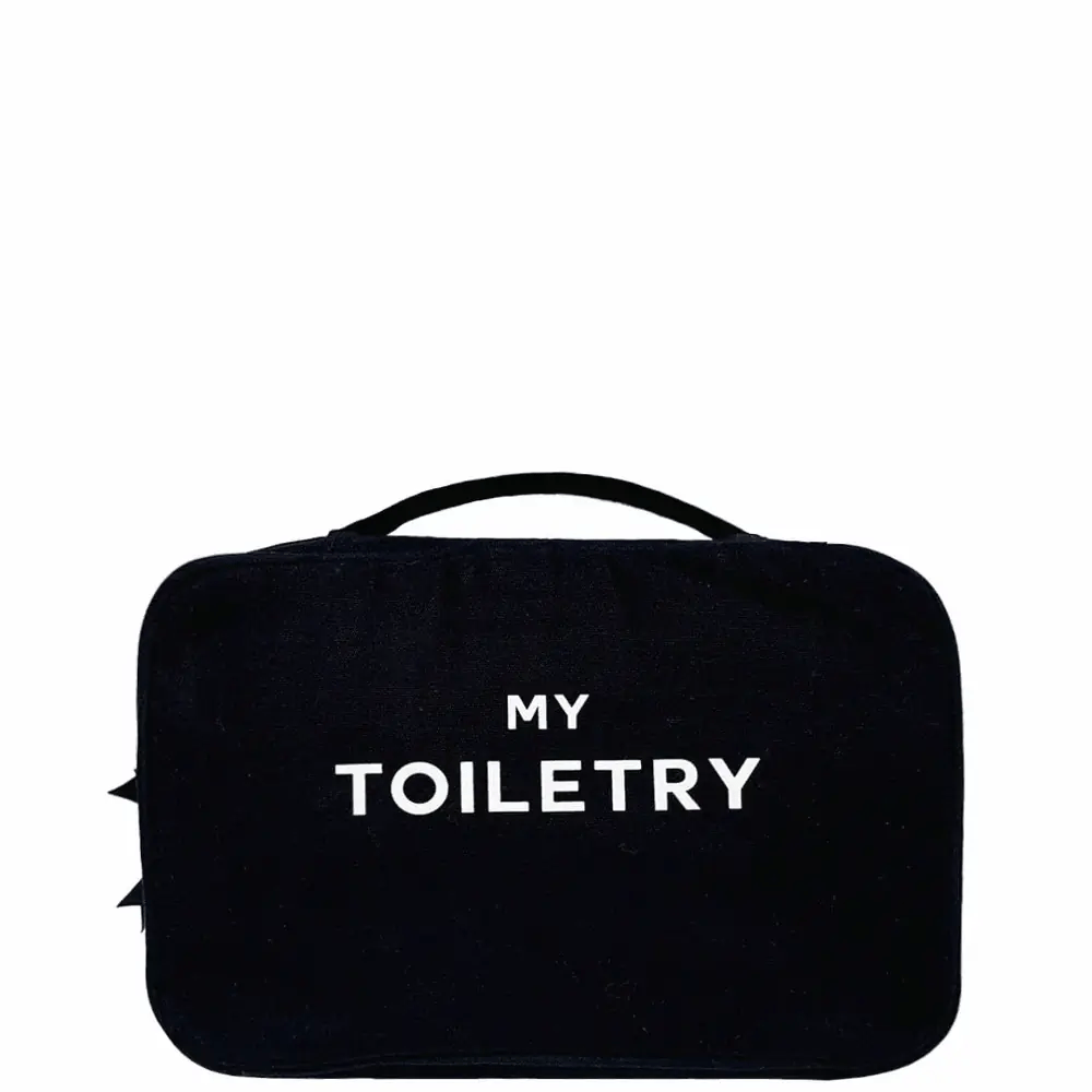 Beauty case pieghevole/da appendere – Nero
