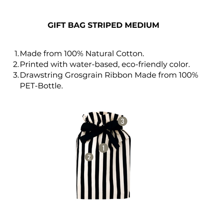 Gift Bag Striped Medium | Bag-all