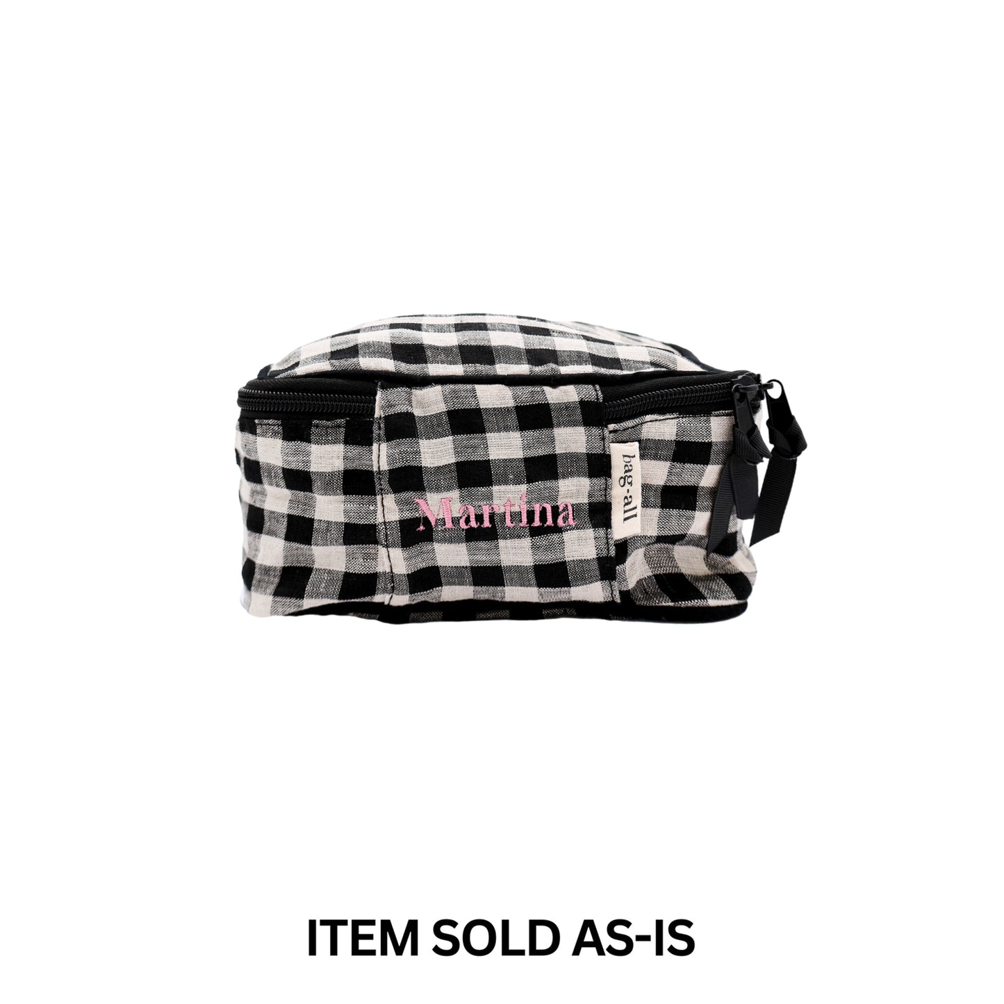 SALES BIN - Linen Packing Cube Small, Gingham