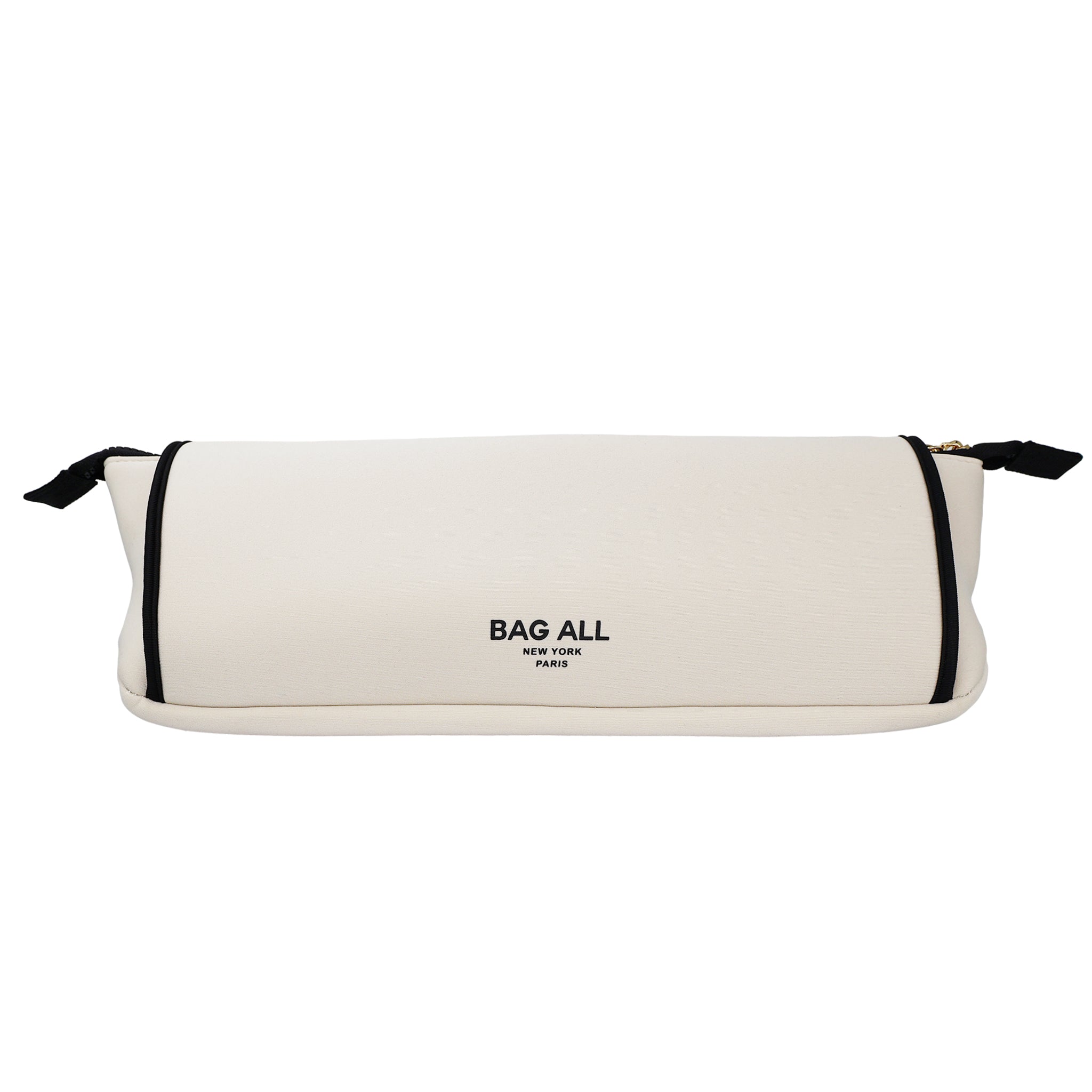 Cream hair tools travel case with heat-resistant mat by Bag-all for stylish and safe storage on the go