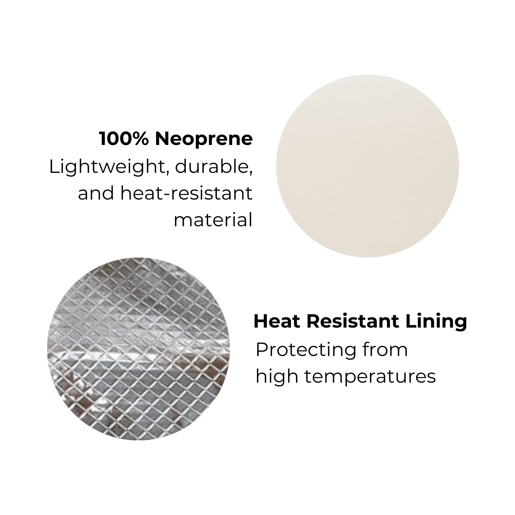 Bag-all cream hair tools travel case made from heat-resistant 100% neoprene with protective heat-resistant lining