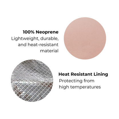 Astuccio da viaggio per strumenti per capelli con tappetino resistente al calore, rosa/rosato