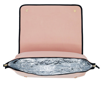 Astuccio da viaggio per strumenti per capelli con tappetino resistente al calore, rosa/rosato