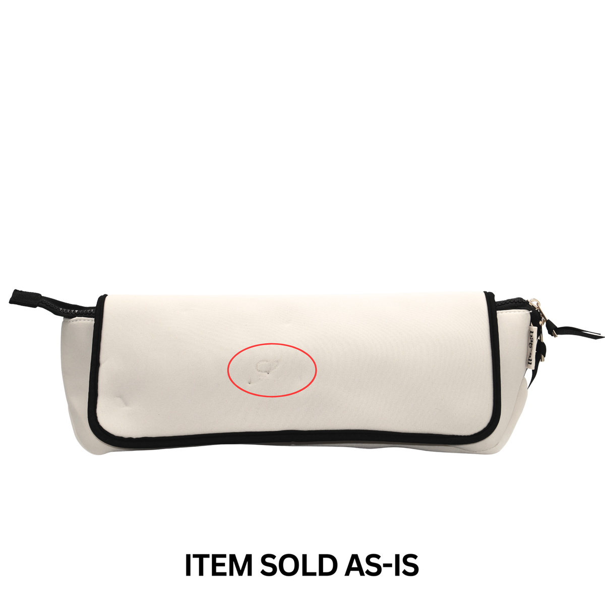SALES BIN – Hair Tools Travel Case with Heat-Resistant Mat – Cream