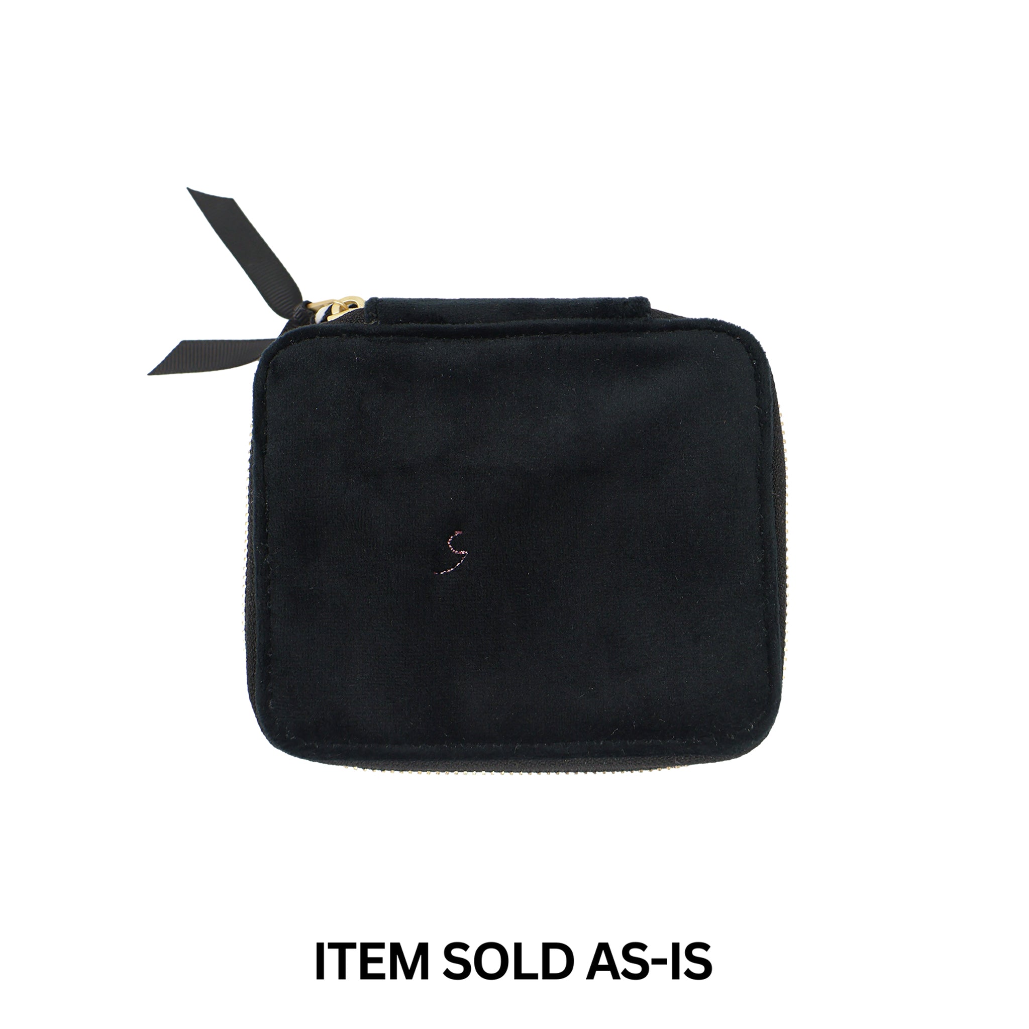 SALES BIN - Cute Jewellery Box, Monogrammable – Eco Velvet – Jetset Black
