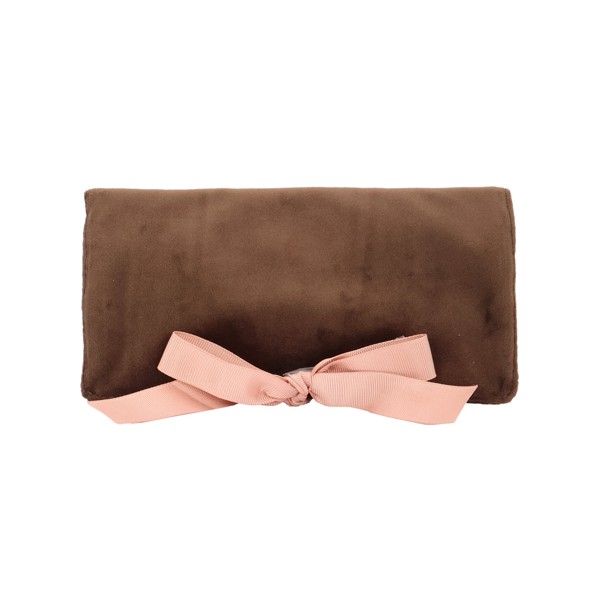 Couture Jewellery Roll, Medium – Eco Velvet – Espresso Brown