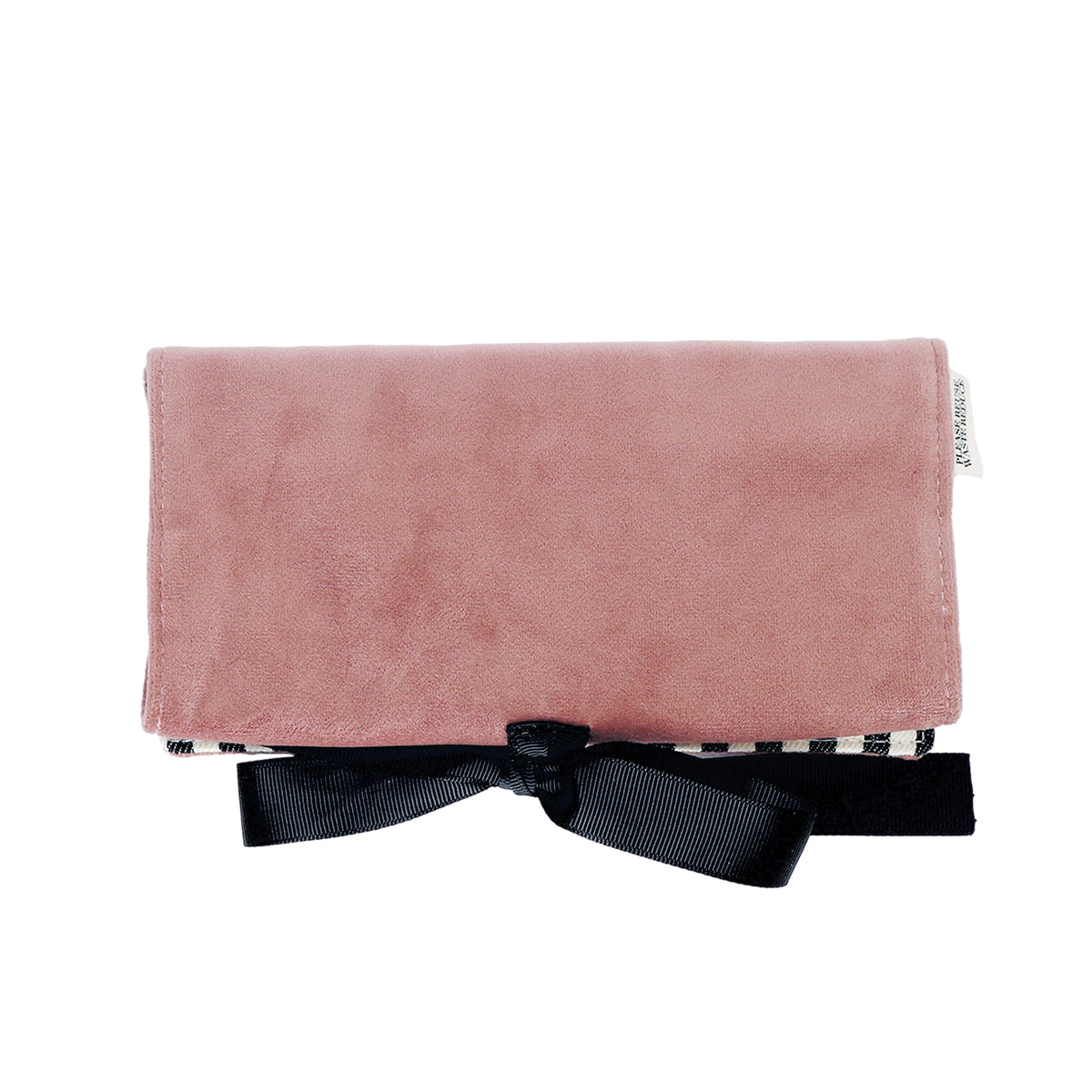 Couture Jewellery Roll, Medium – Eco Velvet – Blush Pink