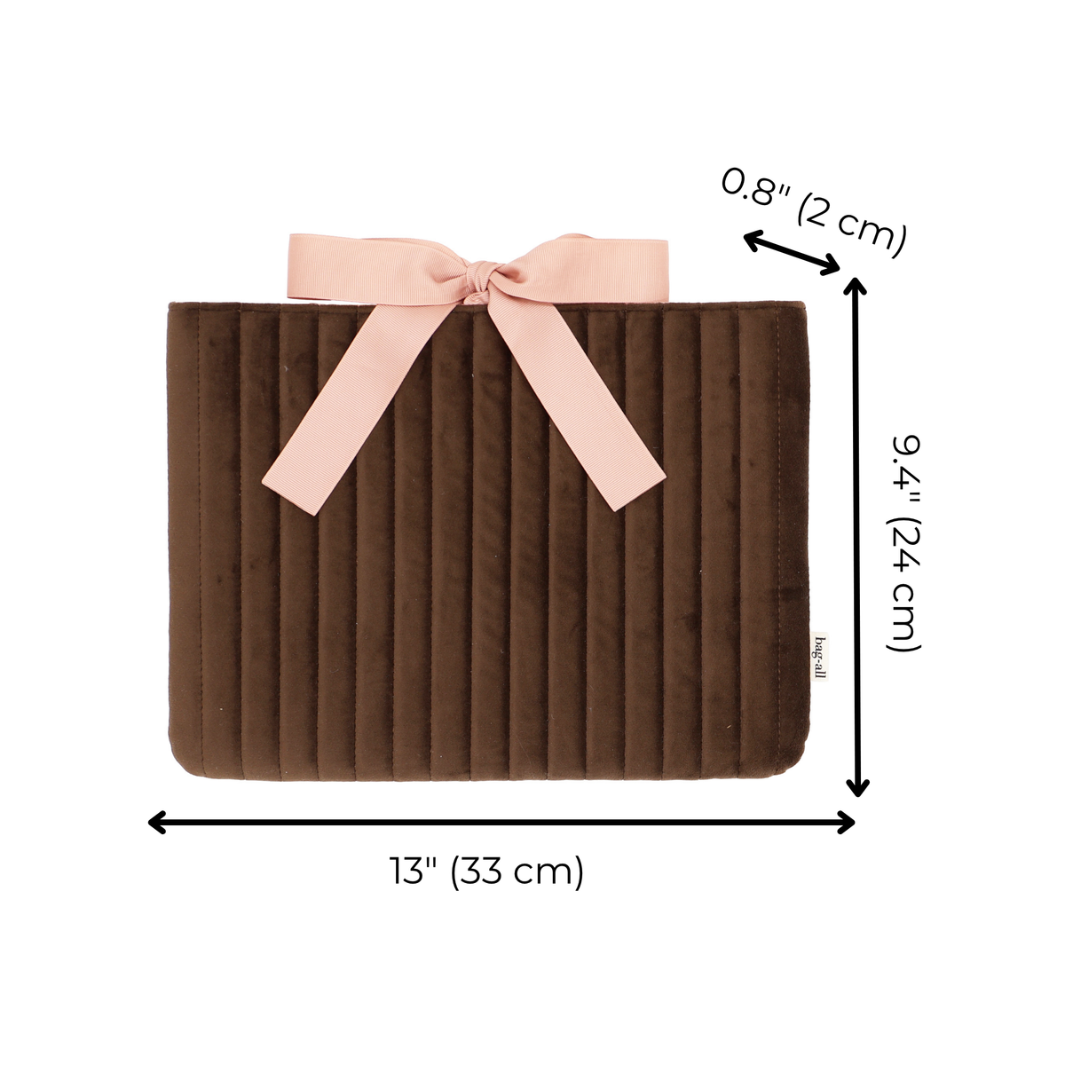 Laptop Sleeve 13" – Velvet – Espresso Brown