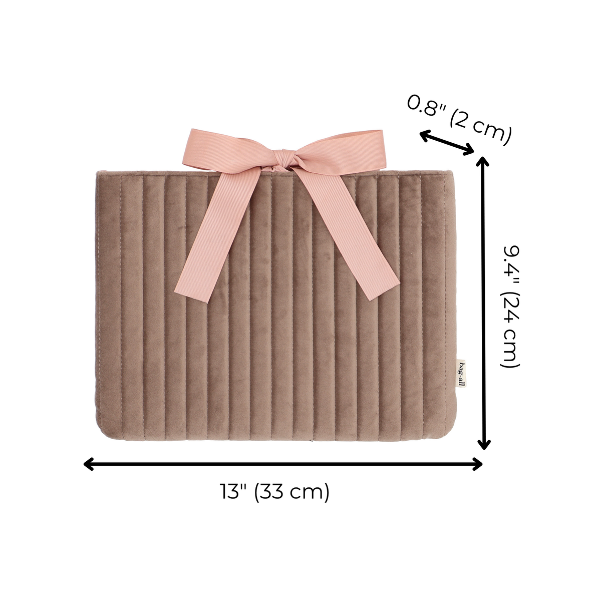 Laptop Sleeve 13" – Velvet – Latte Taupe