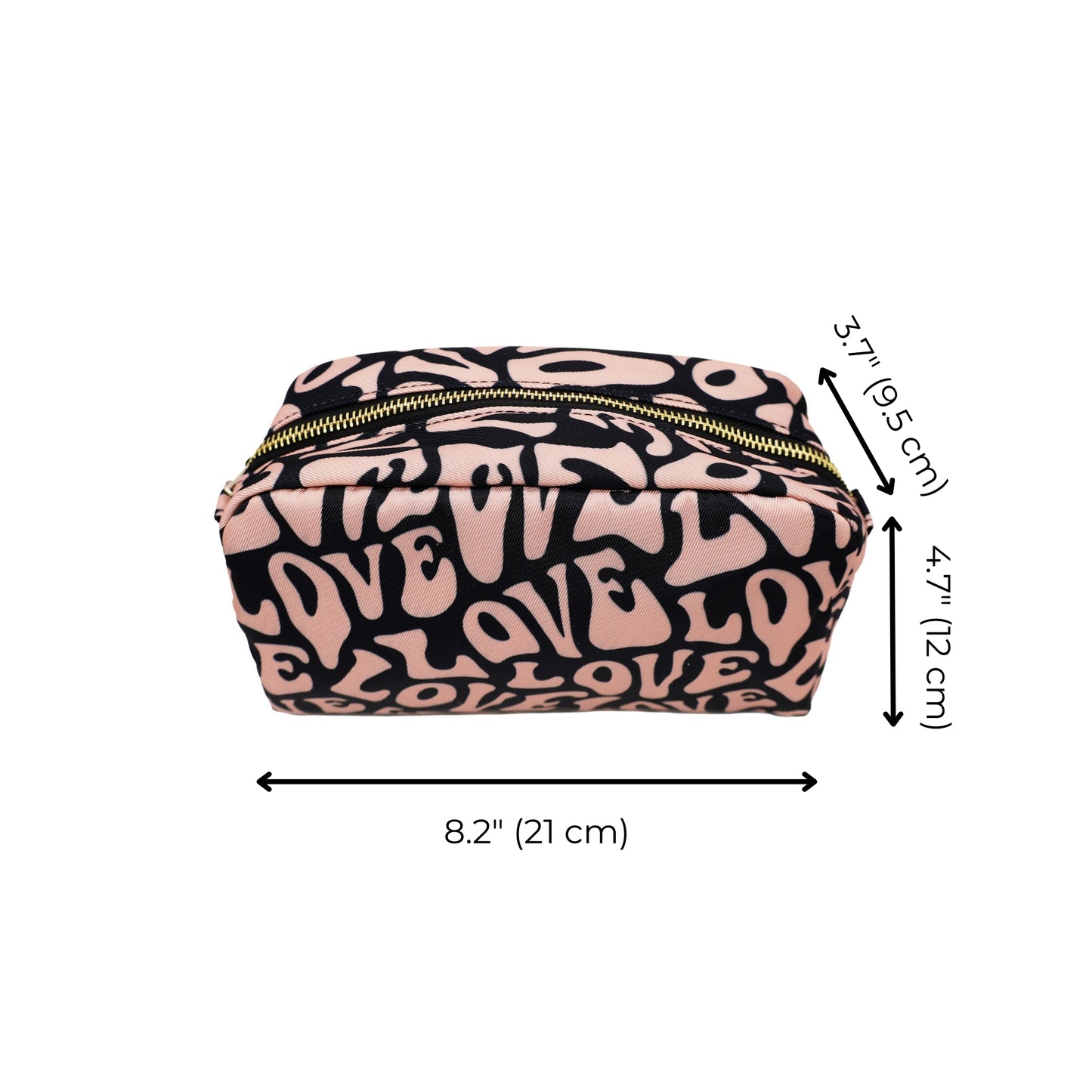 Toiletry Pouch, Love Pattern