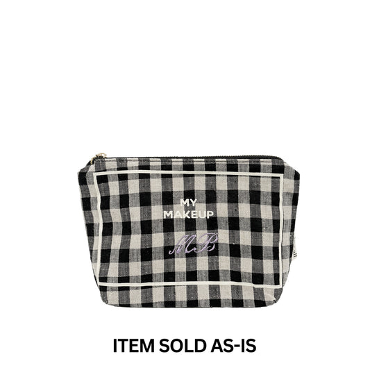 SALES BIN - My Makeup Pouch, Coated Lining, Gingham