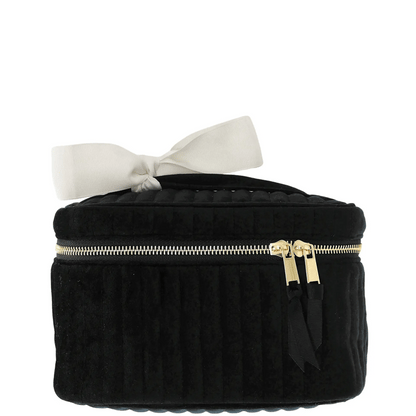 Makeup Case, S – Quilted Eco Velvet – Black