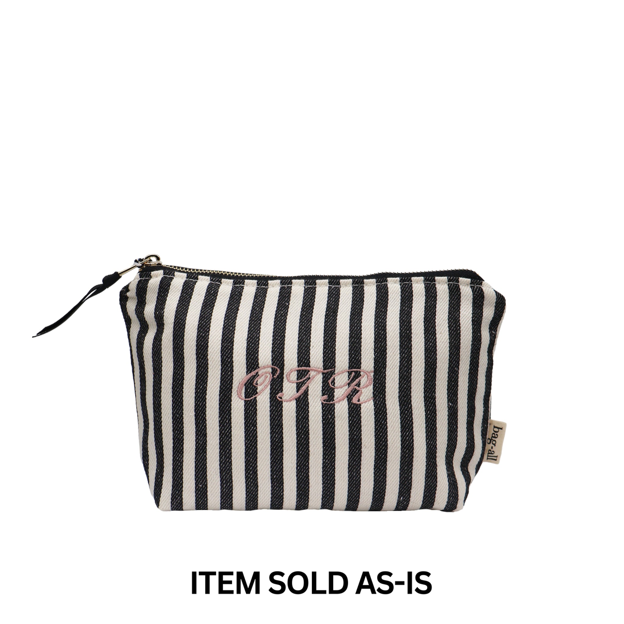 SALES BIN - My Makeup Pouch, Coated Lining – Striped