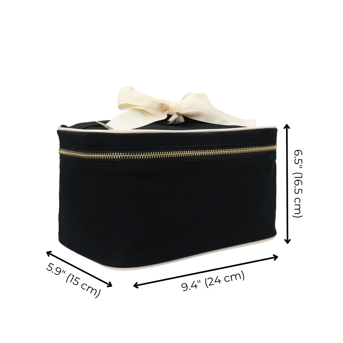 Medium Box Makeup & Toiletry with Insert Organizer – Black by Bag-all, view 3