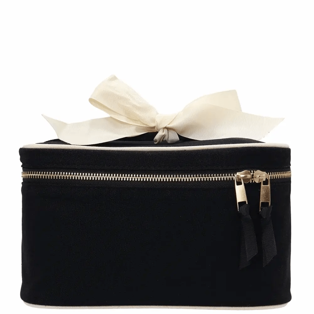 Beauty case medio per trucco e articoli da toilette con organizer interno – Nero