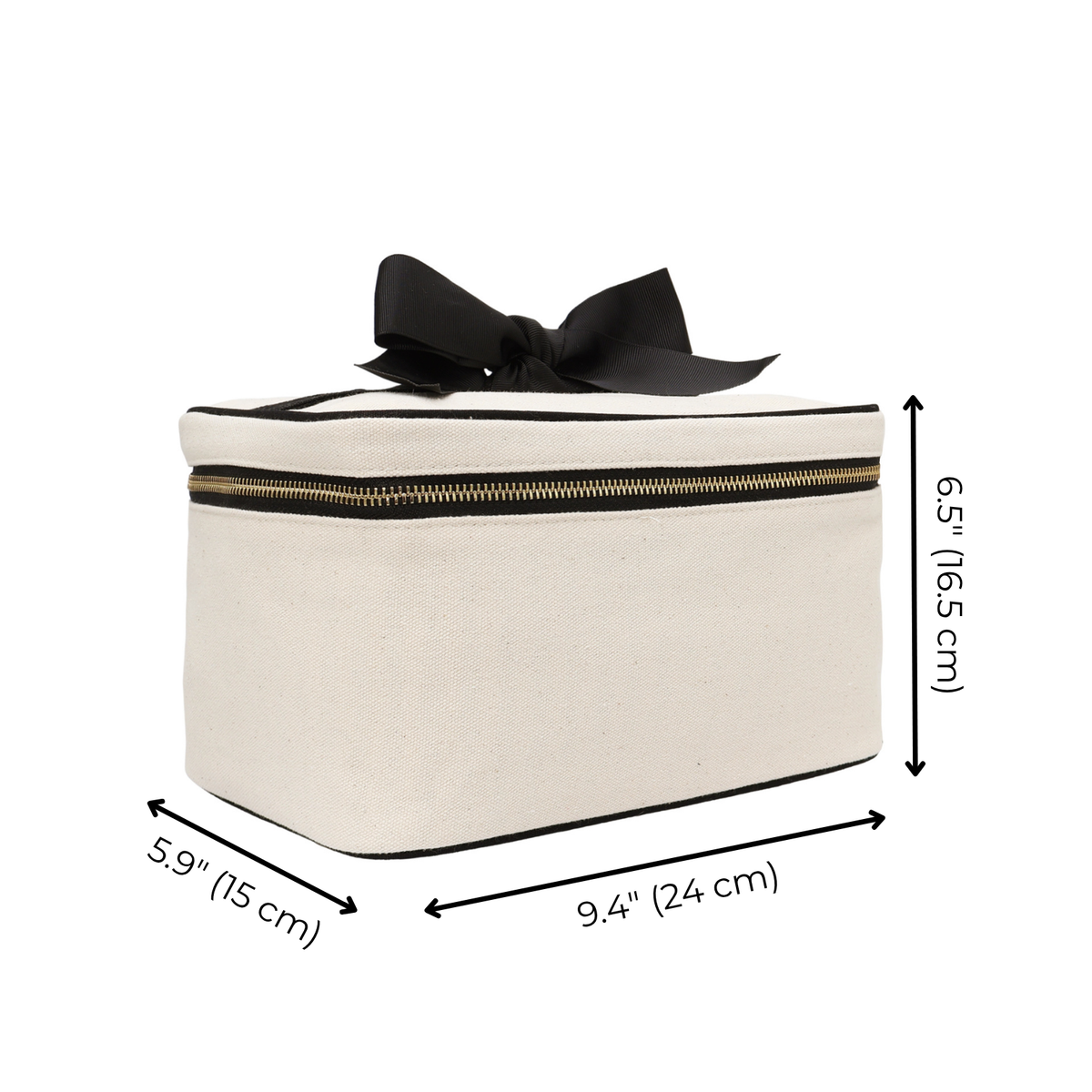Medium Box Makeup & Toiletry with Insert Organizer – Cream