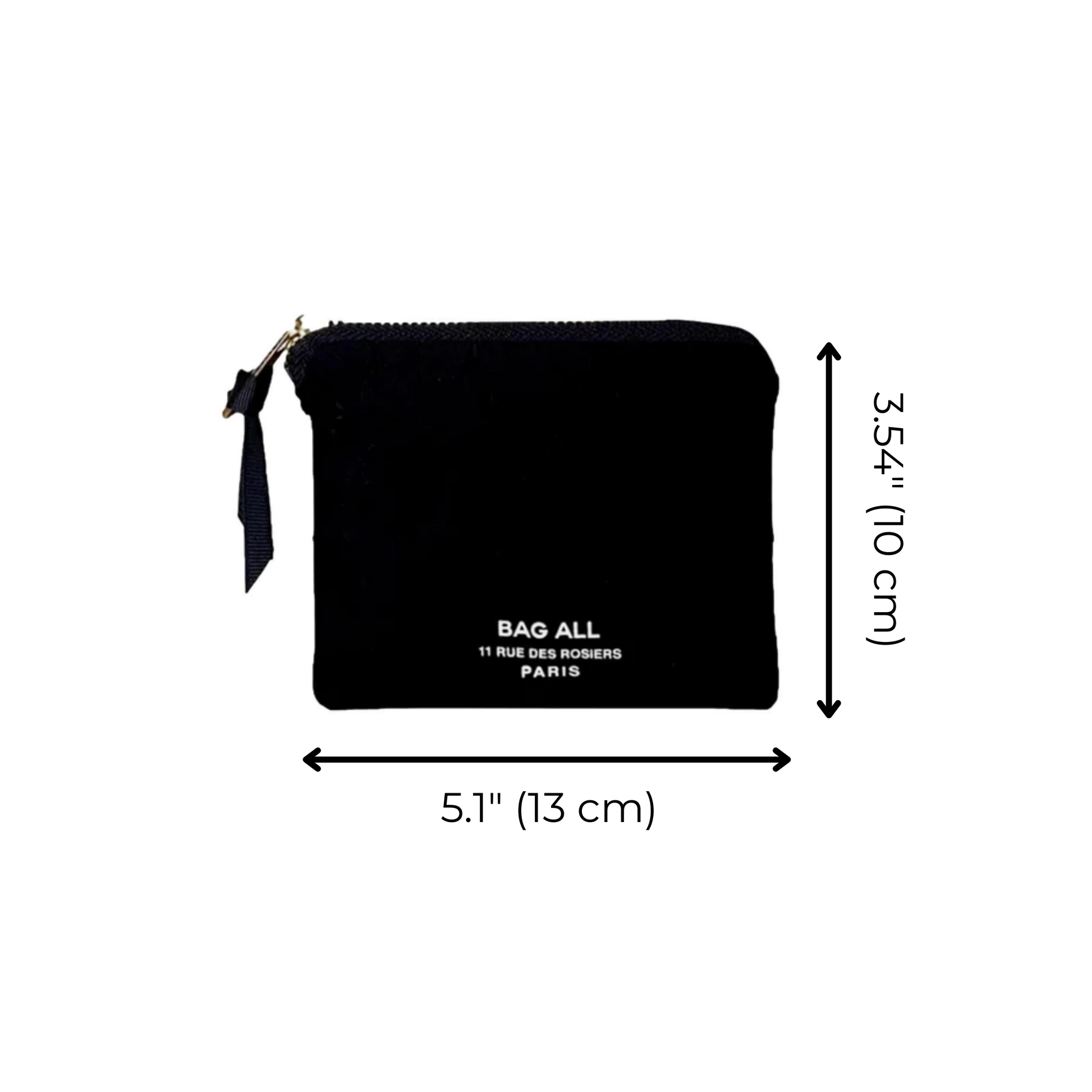 Mini Trinket Pouch, Black | Bag-all