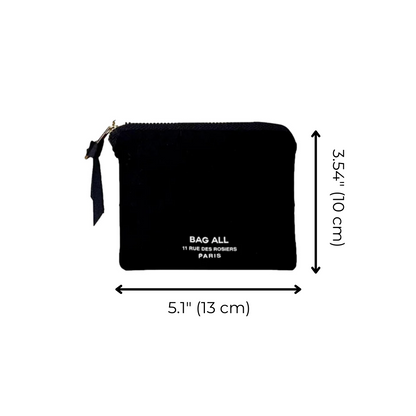 Mini Trinket Pouch, Black | Bag-all