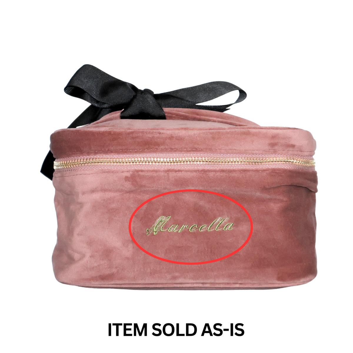 SALES BIN – My Makeup Cosmetic Box – Velvet – Blush Pink