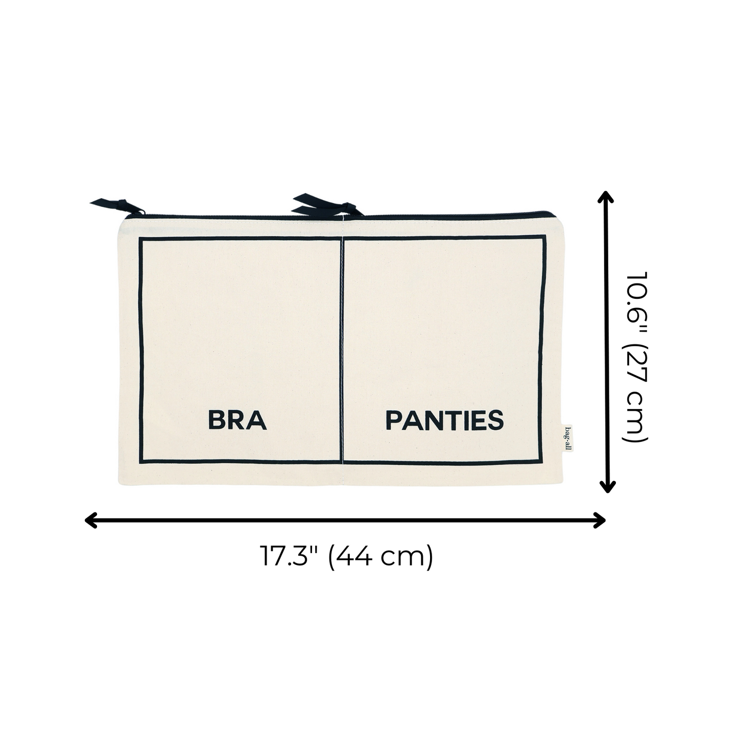 Unterwäsche-Organizer, Doppel – Creme