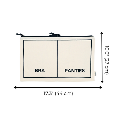 Unterwäsche-Organizer, Doppel – Creme