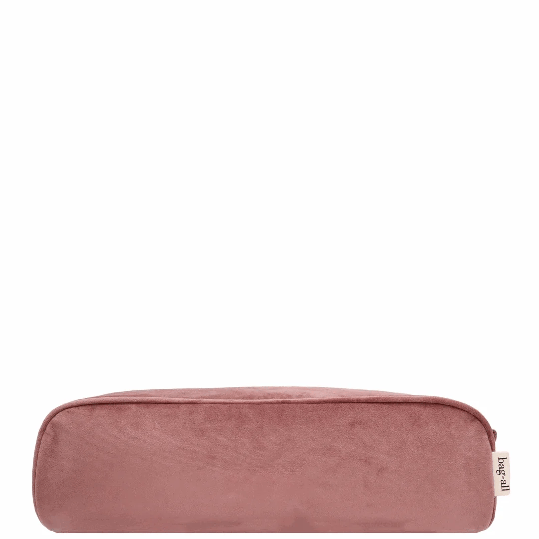 Roomy Hair Wrap Tools Travel Case – Eco Velvet – Blush Pink