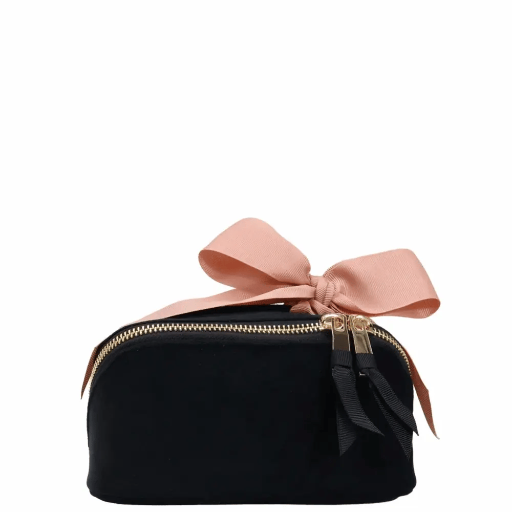 Petite Accordion Makeup Case – Velvet – Jetset Black