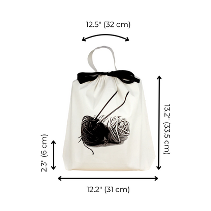 Knitting Bag, Cream | Bag-all