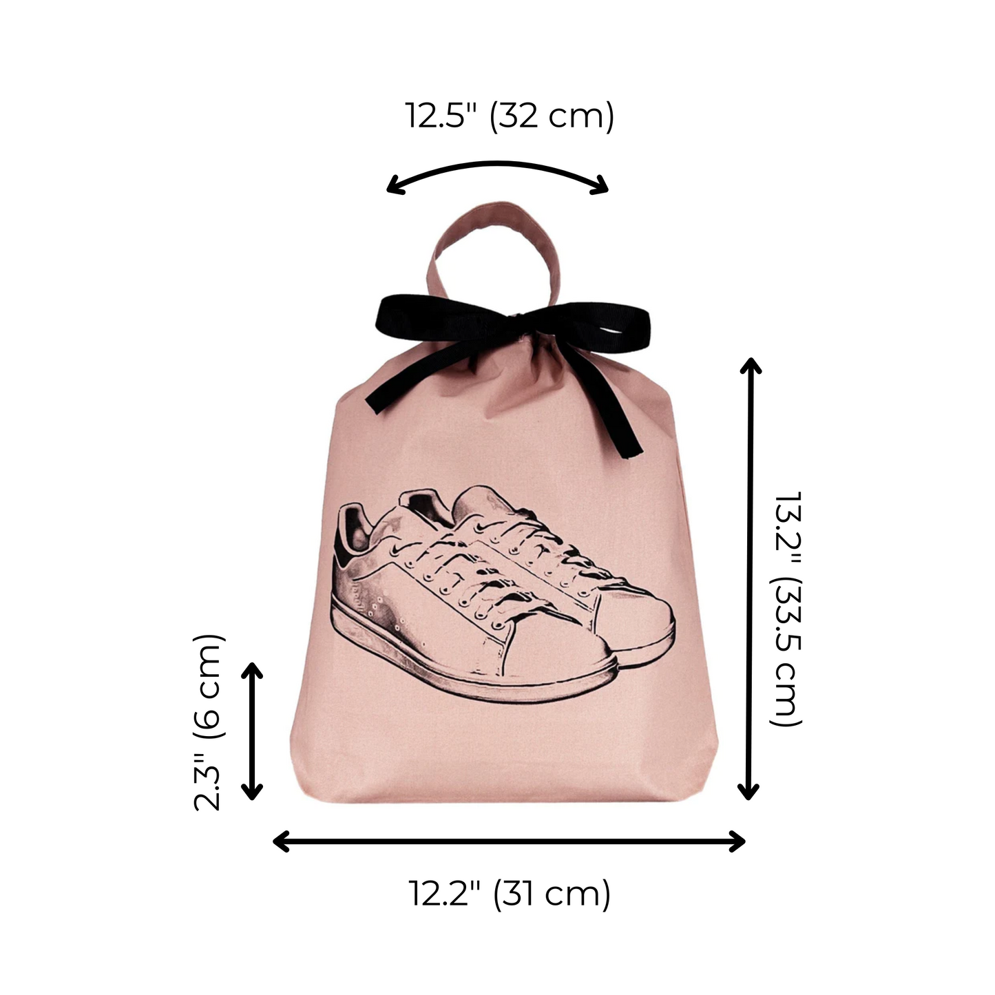 Tennis Sneaker Shoe Bag, Pink/Blush | Bag-all