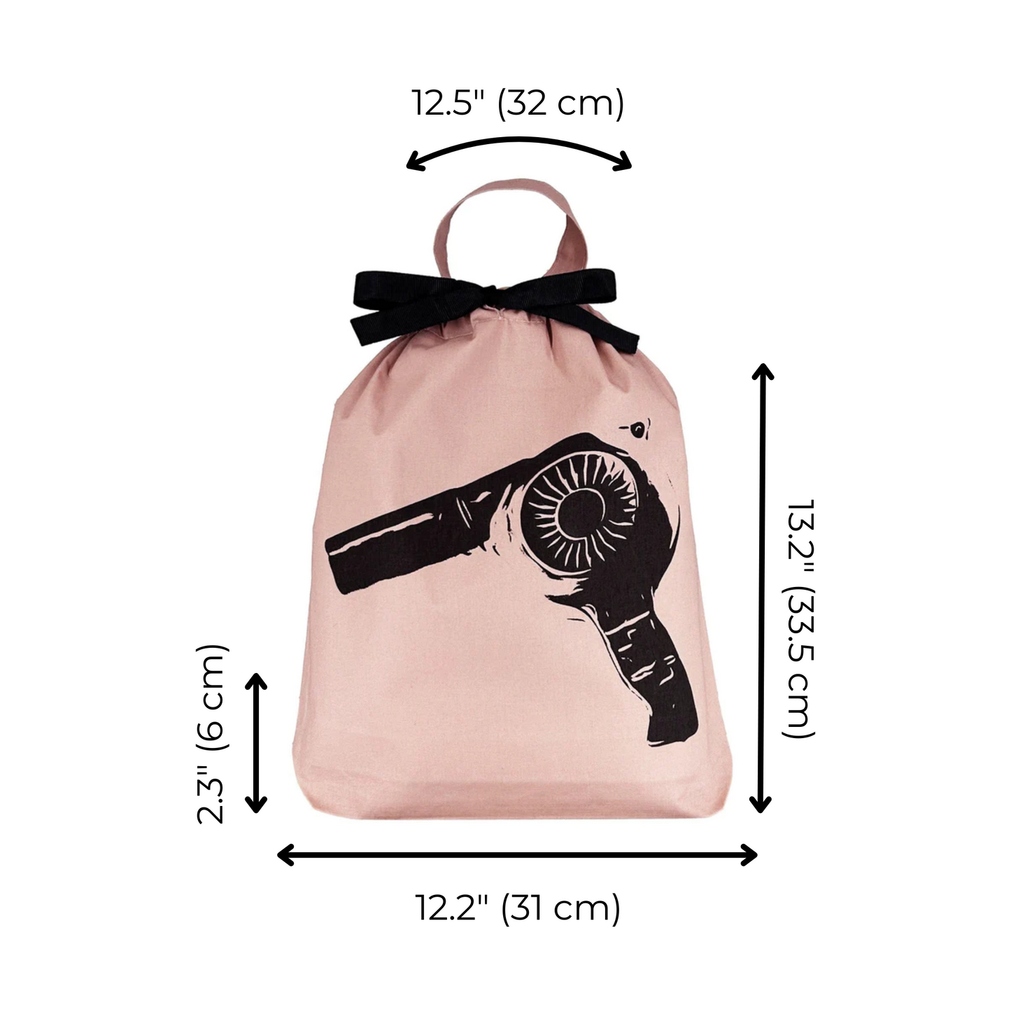 Hair Dryer Travel Bag, Pink/Blush | Bag-all